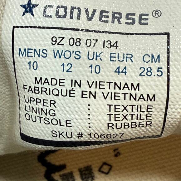 Converse Kurt Cobain All Star Black High Tops Men’s 10 Punk Rock FREE SHIPPING - Picture 4 of 11